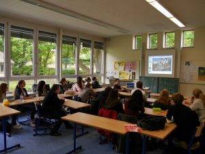 Vortrag in Klassenraum